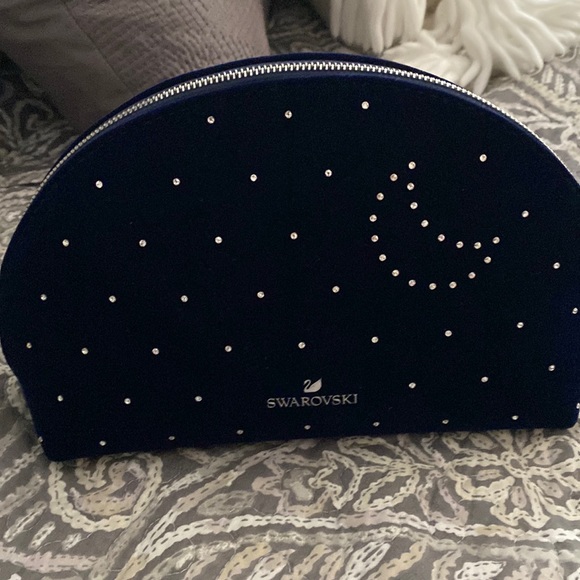 Swarovski cosmetic bag NWOT…midnight blue - Picture 1 of 5